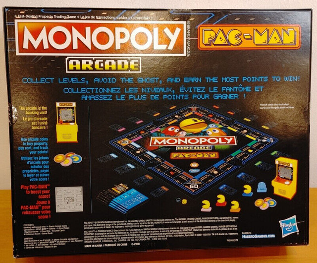 Pac-Man Arcade Monopoly Boardgame in Toys & Games in Markham / York Region - Image 3