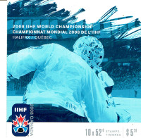 CANADA.Livret/Carnet "Championnat Mondial 2008 de l'IIHF.
