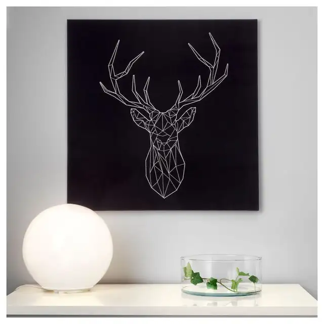 Ikea Pjatteryd Deer Canvas Wall Art in Home Décor & Accents in Guelph - Image 3