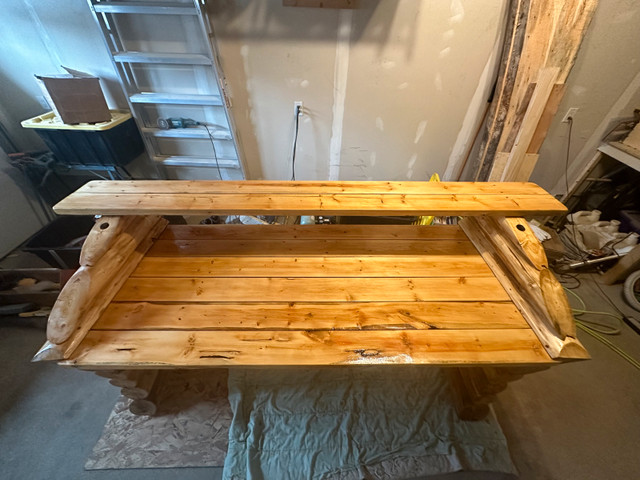 Giant Handcrafted Wood Desk in Desks in Red Deer - Image 4
