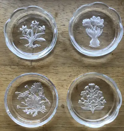 Sous-verres en cristal VAL St-Lambert (Belgique), View more