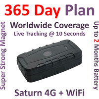 PlanetGPS (Saturn) | Magnetic GPS Tracker with 1 Year Plan