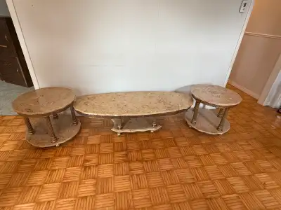 Coffee Table & 2 Lamp Tables, View more