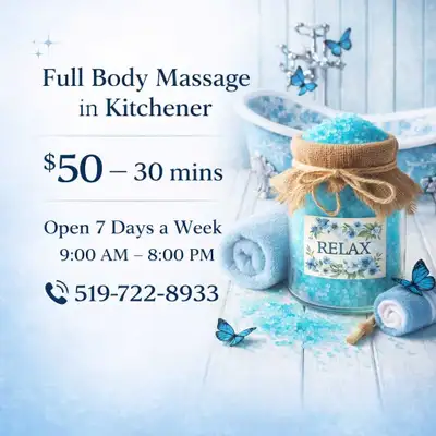Full Body Massage in Kitchener, View more