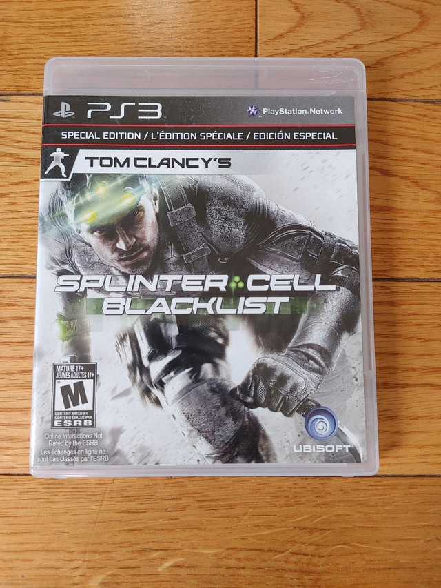 Splinter Cell Blacklist in Sony Playstation 3 in Mississauga / Peel Region