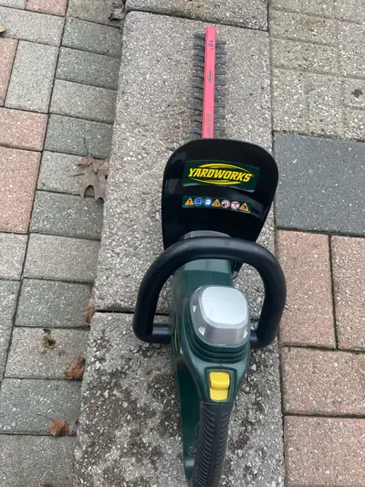 Yardworks electric trimmer 18”, View more