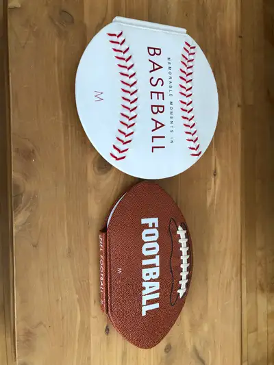 Baseball/Football Molded Books, View more