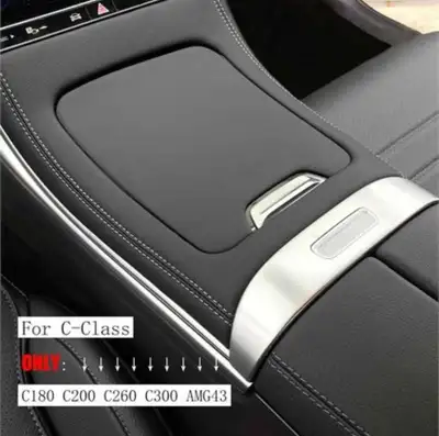 NEW Leeogench Leather Center Console Hard Cover for M. Benz, View more