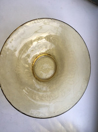 Vintage Glass bowl - gold tint