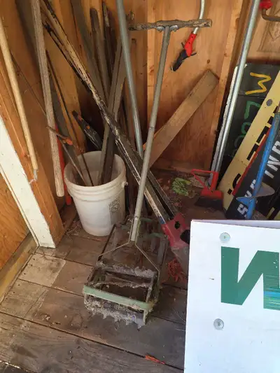 Check out this vintage RoHo garden hand push cultivator tiller, perfect for any gardening enthusiast...