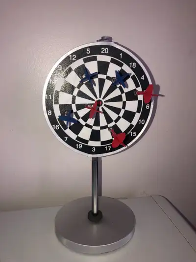 Vintage TABLETOP MAGNETIC DART BOARD, View more
