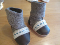 Wool Booties Nooks design Caribou 0-6 mois (C144)