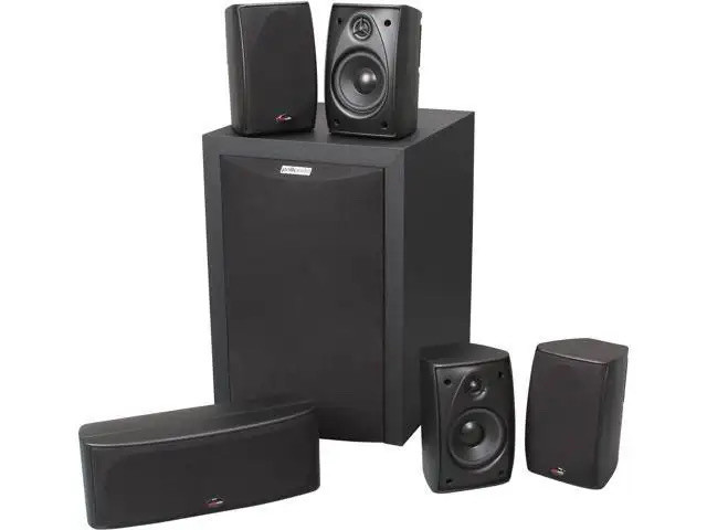 Sony Receiver + Polk 5.1 Home Theatre + Sanus Speaker Stands in Stereo Systems & Home Theatre in Kitchener / Waterloo - Image 2