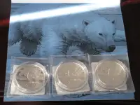 $ 50 CANADA POLAR BEAR FINE SILVER COIN 2014