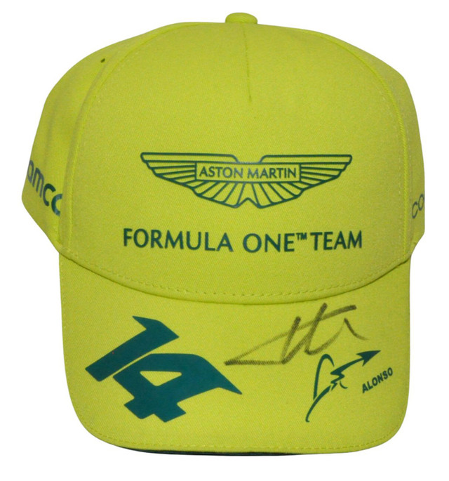 Fernando Alonso - Casquette 2023 Aston Martin F1 Team #14 Signée dans Art et objets de collection  à Longueuil/Rive Sud