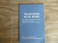 VINTAGE BELL TELEPHONE BLUE BOOK