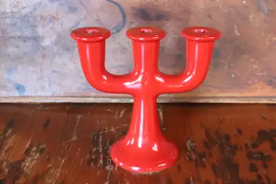 Vintage Red Candelabra, View more