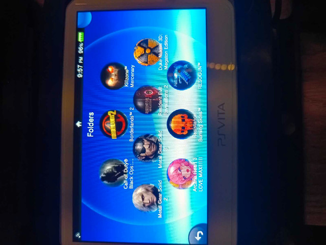 "hacked" 512gb PS Vita OLED, loaded with games and accessories in Sony PSP & Vita in Strathcona County - Image 3