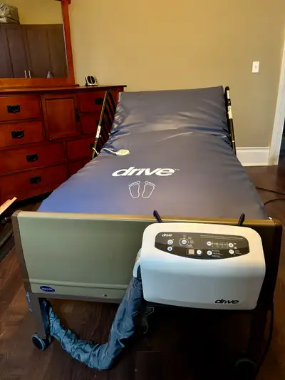 Invacare Electric Bed + Drive Low Air Loss Tri-Therapy Mattress, View more