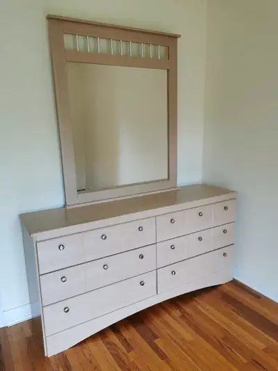 Free dresser with mirror. **Pending pickup**, View more