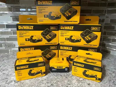 New Dewalt 20V Max 5AH Batteries - Pricing Is In The Description, View more