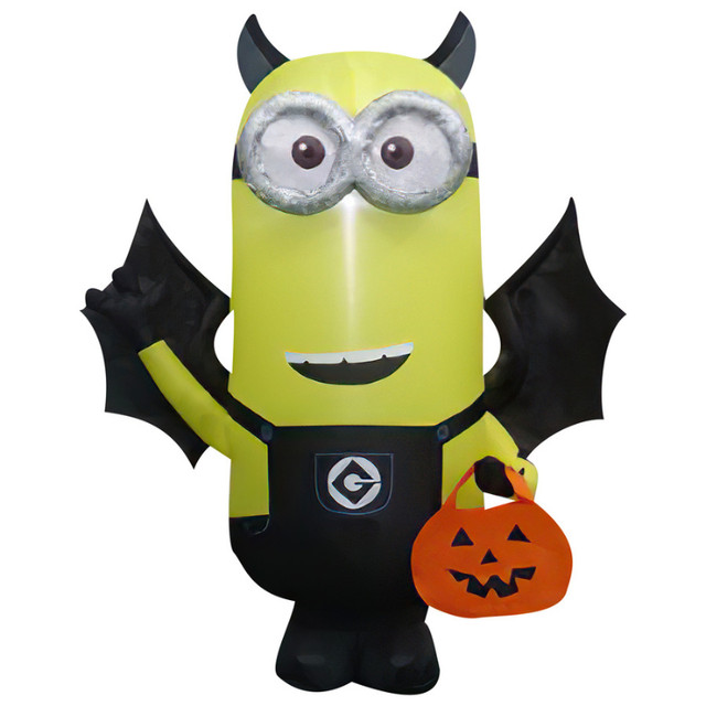 BRAND NEW Inflatable Minion Bat for Halloween LED 3.51-ft in Outdoor Décor in Calgary
