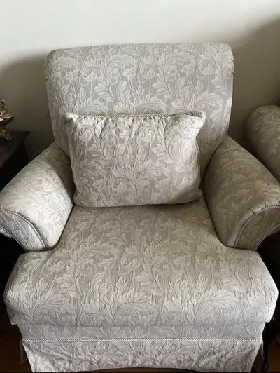 Patterned Armchair with Cushion, View more