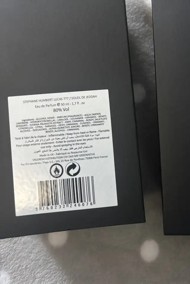 Stephane Humbert Lucas Soleil De Jeddah L’Original Perfume  in Other in City of Toronto - Image 6