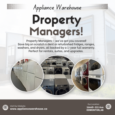 APPLIANCE WAREHOUSE, EDMONTONS LARGEST HOME APPLIANCE LIQUIDATOR, View more