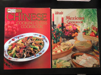 2 Cookbooks Chinese Mexican cook book receipt healthy cooking