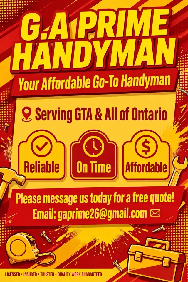 GA PRIME HANDYMAN / AFFORDABLE RENOVATION CONSTRUCTION 