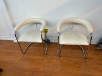 Vintage Leather Chairs sold as a Pair