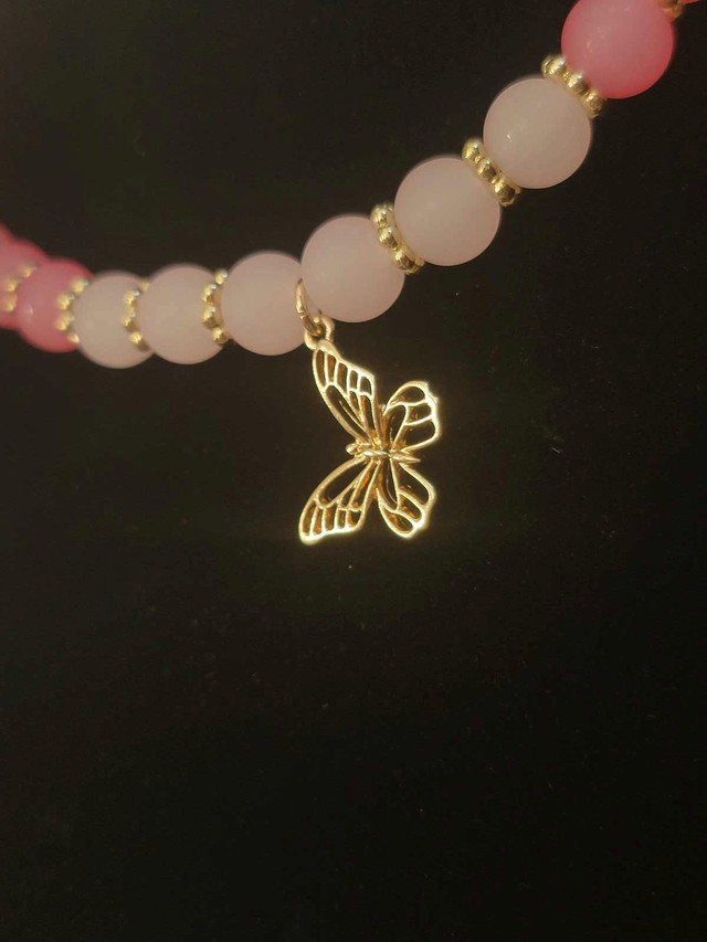 Pink Ombre Butterfly Necklace  in Jewellery & Watches in Brandon - Image 2