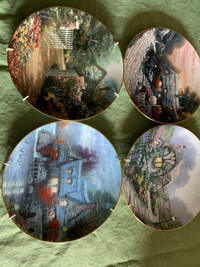 Collectable plates by Thomas Kinkade