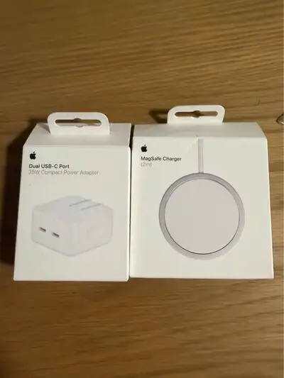 Apple 35W Dual USB-C Port Compact Power Adapter and MagSafe Char, View more