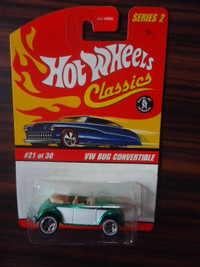 Hot Wheels Classics Series 2 VW Bug Convertible (Green)