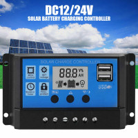 ⚡⏩ New 30A Solar Charge Controller - LCD Display - 2 USB