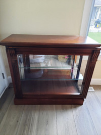 Curio cabinet - could be used for TV stand