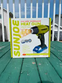 SunJoe 24V Cordless Heat Gun Kit 1022 °F, 4.0-Ah Battery+Charger