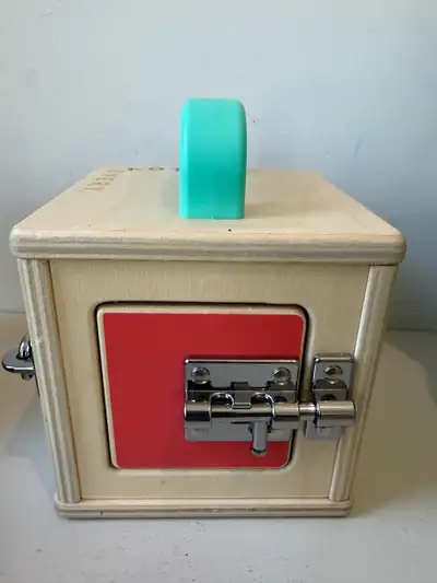 Lovevery Wooden Lock Box Latches “The Realist” 19-21 Months, View more