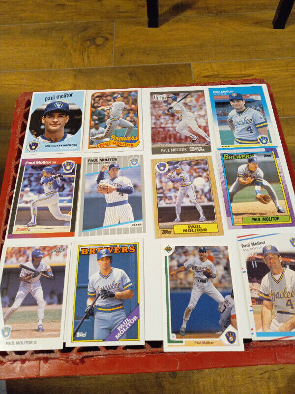 Vintage Baseball Cards Paul Molitor HOF Lot of 24 NM in Arts & Collectibles in Trenton