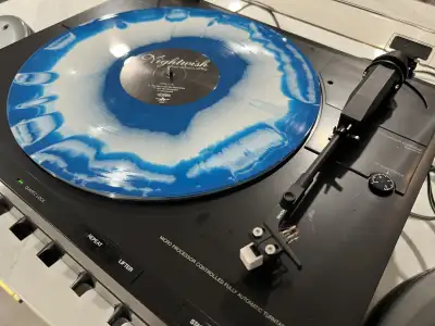 Vintage Denon DP-23f turntable, direct drive full automatic , View more