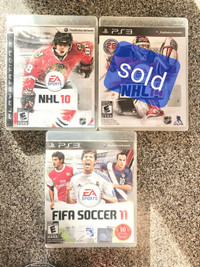 PS3 SPORTS FIFA / NHL $10 each