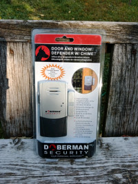 Door & Window Magnetic/Vibration Alarm With Chime, Battery