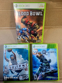 XBOX 360 Games- VanQuish, Blood Bowl, Street Homecourt $20 Each 