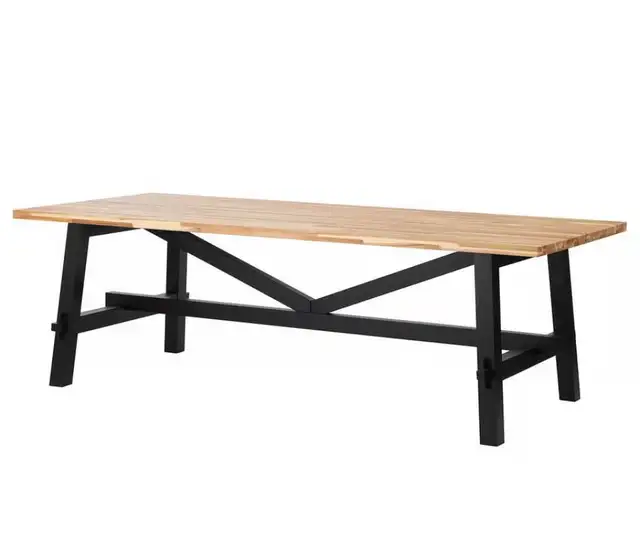 6pax Solid Wood Dining Table with Chairs in Dining Tables & Sets in Comox / Courtenay / Cumberland - Image 4