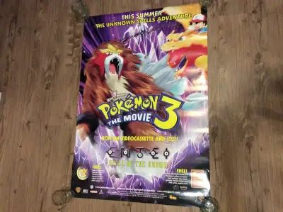 Pokemon 3 The Movie Original 2001 Movie Poster 27”x40”, View more