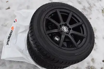 4like new 235/65r18 HANKOOK Winter i*PikeTires on Wheels 5x114.3 TPMS Sensors 4x235/65r18 HANKOOK Wi...