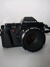Pentax P3   35mm SLR Film Camera W/ 50mm F/ 2 Lens