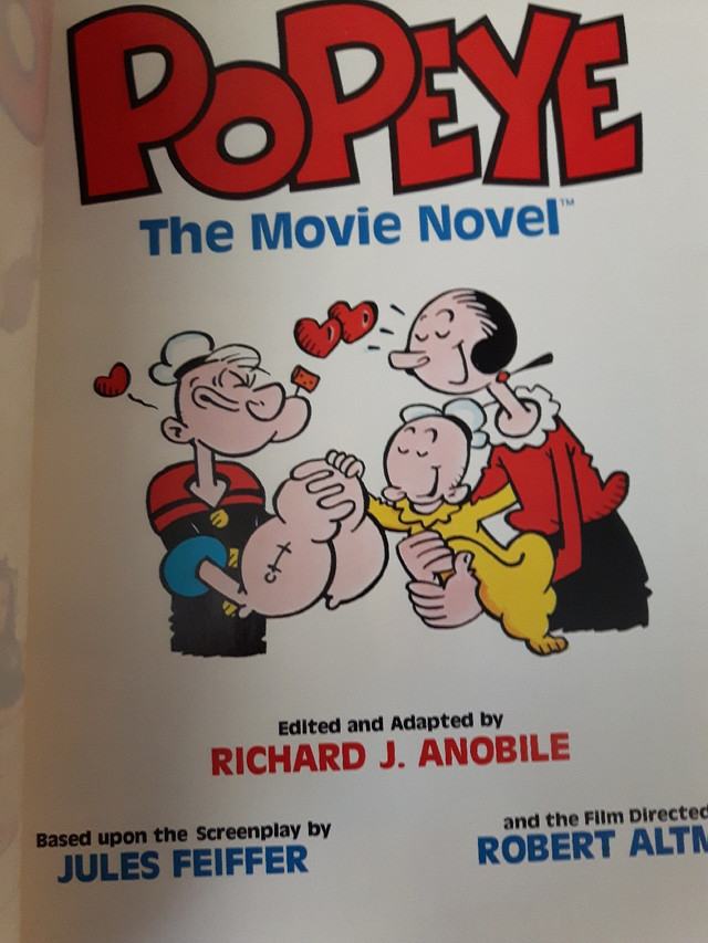 Magazine-Popeye 'The Movie Novel' in Arts & Collectibles in Vernon - Image 4